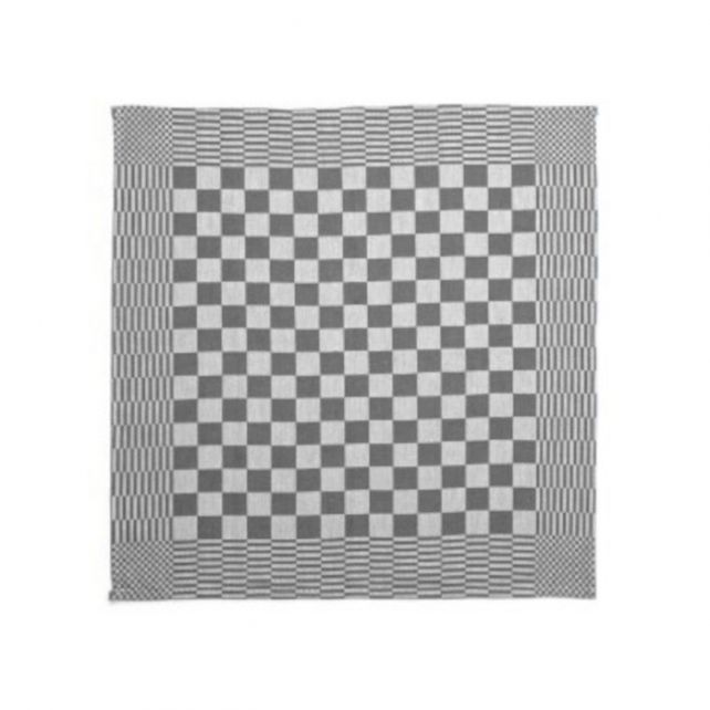 Theedoek blok ca 65x65cm zwart set à 6