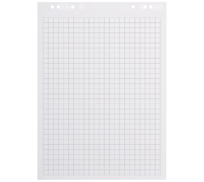 Flipoverpapier blanco/ruit 65x98cm 50vel