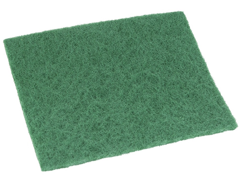 Schuurvlies groen 14x18x0.6cm 10st.