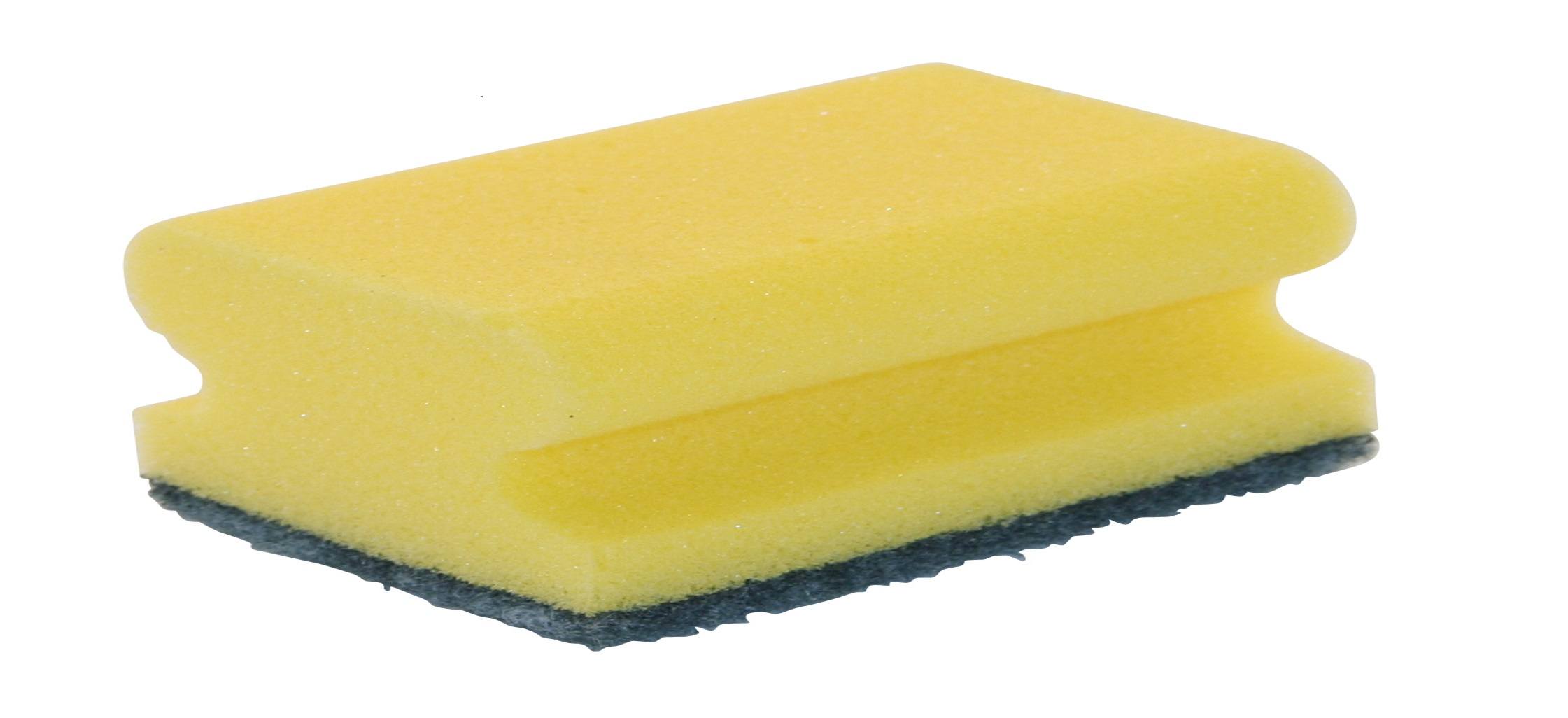 Schuurspons + handgreep 14x7x4.2cm x10