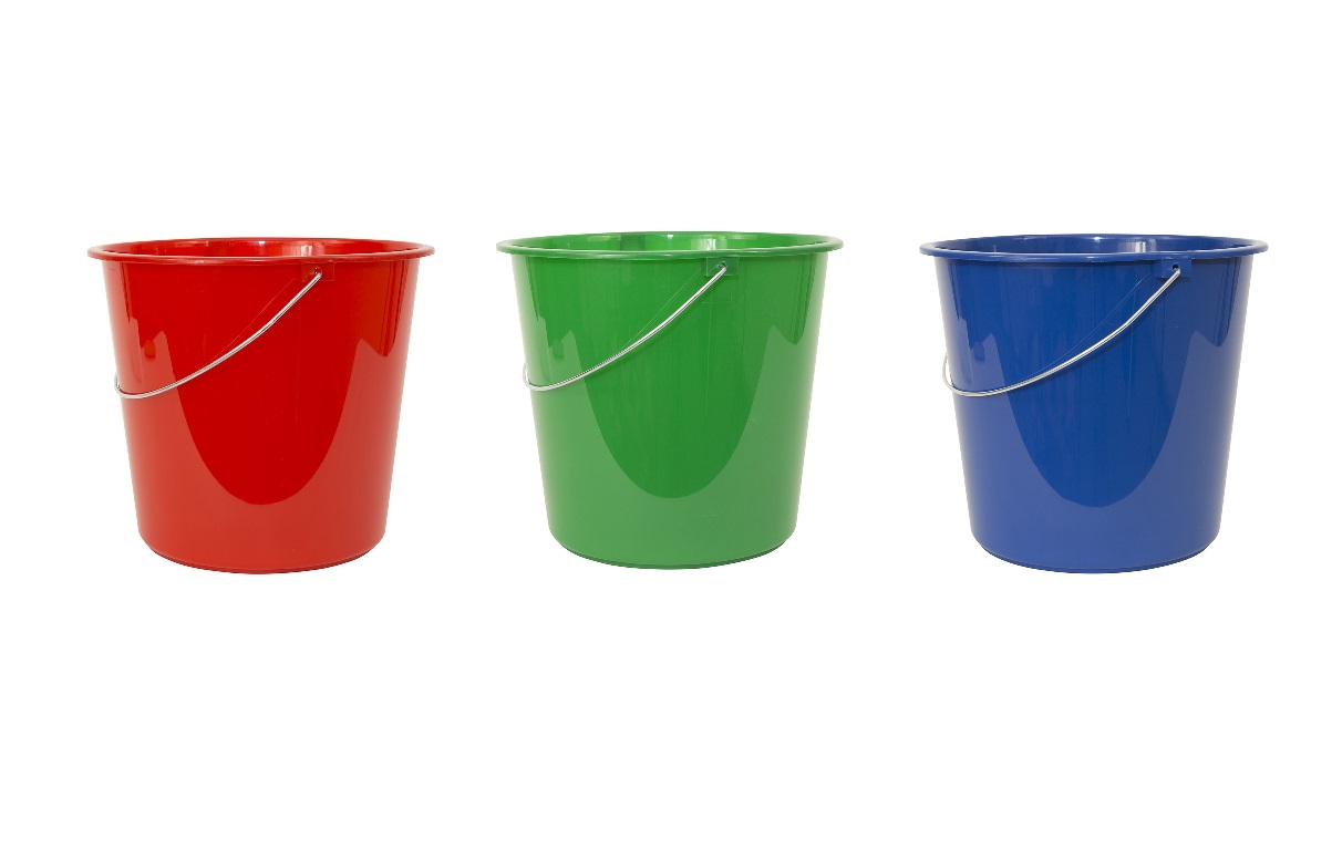 Huishoudemmer assorti 10 ltr per stuk