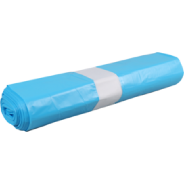 Afvalzak LDPE 80x110 cm. blauw T70 10x20