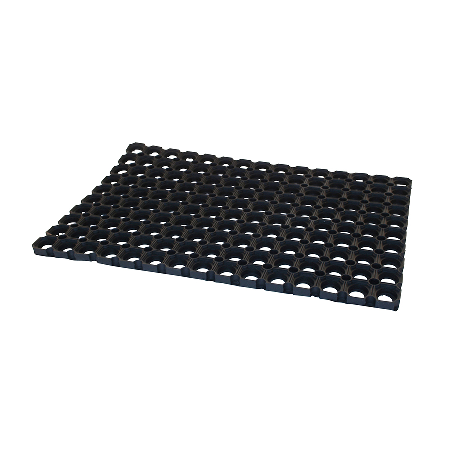 Deurmat rubber 60x40 cm ringo Domino