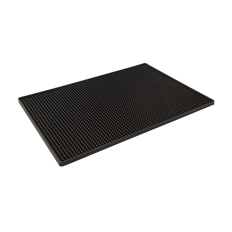 Barmat 45x30 cm zwart rubber