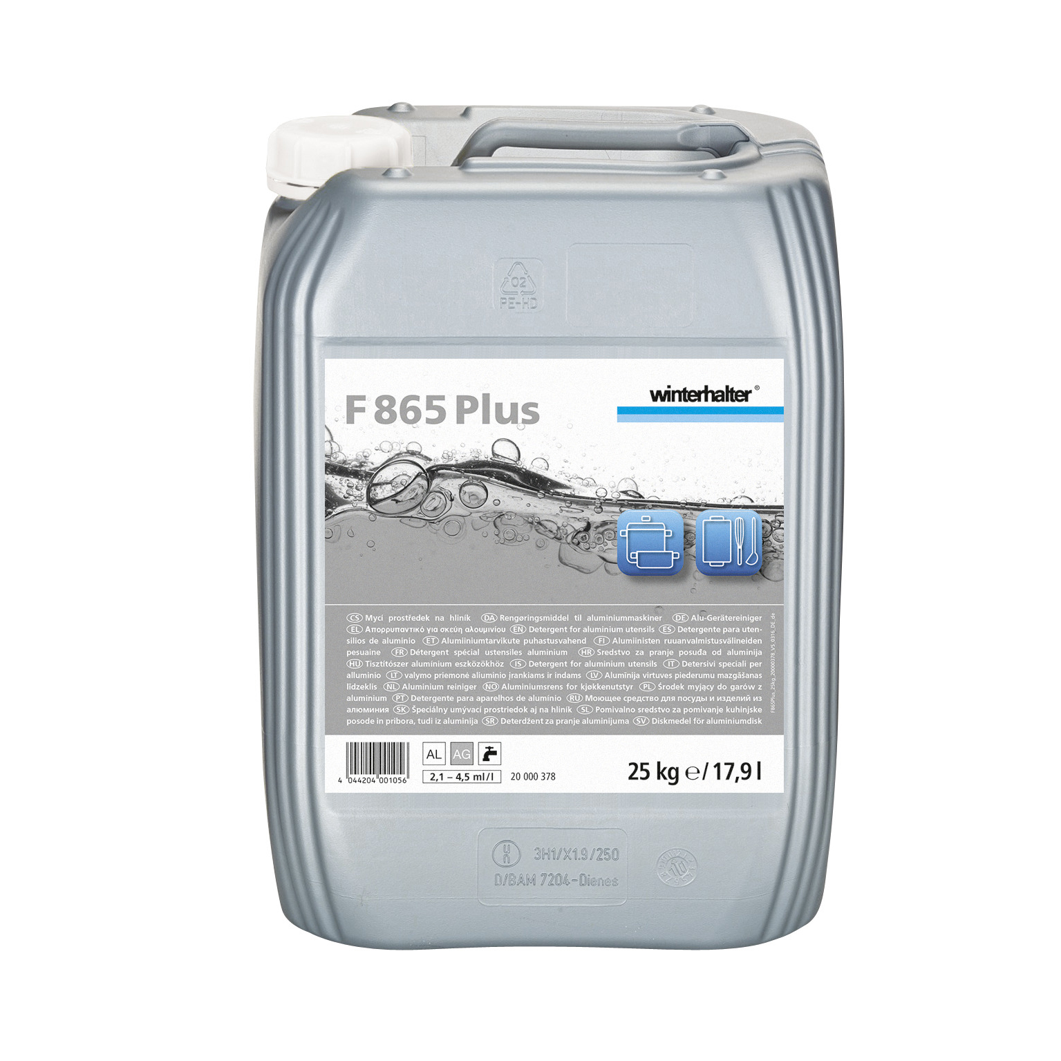 Vaatwasmiddel F865 plus alu-speciaal 25K